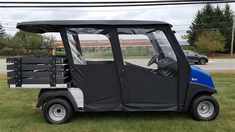 club car electric golf cart with utility box|club car with lithium battery.